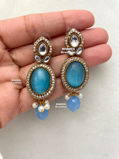 Danica Sabyasachi inspired Premium Quality Moissanite Kundan Statement Choker set