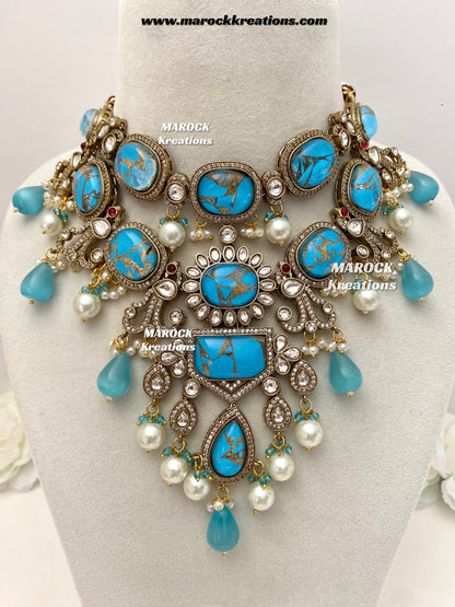 Jane Sabyasachi inspired Premium Quality  Kundan statement necklace set