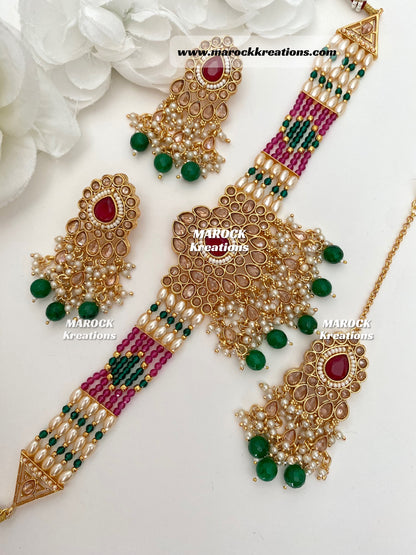 Gold Polki Choker set