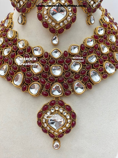 Roksana Sabyasachi inspired Premium Quality Kundan Statement Necklace set