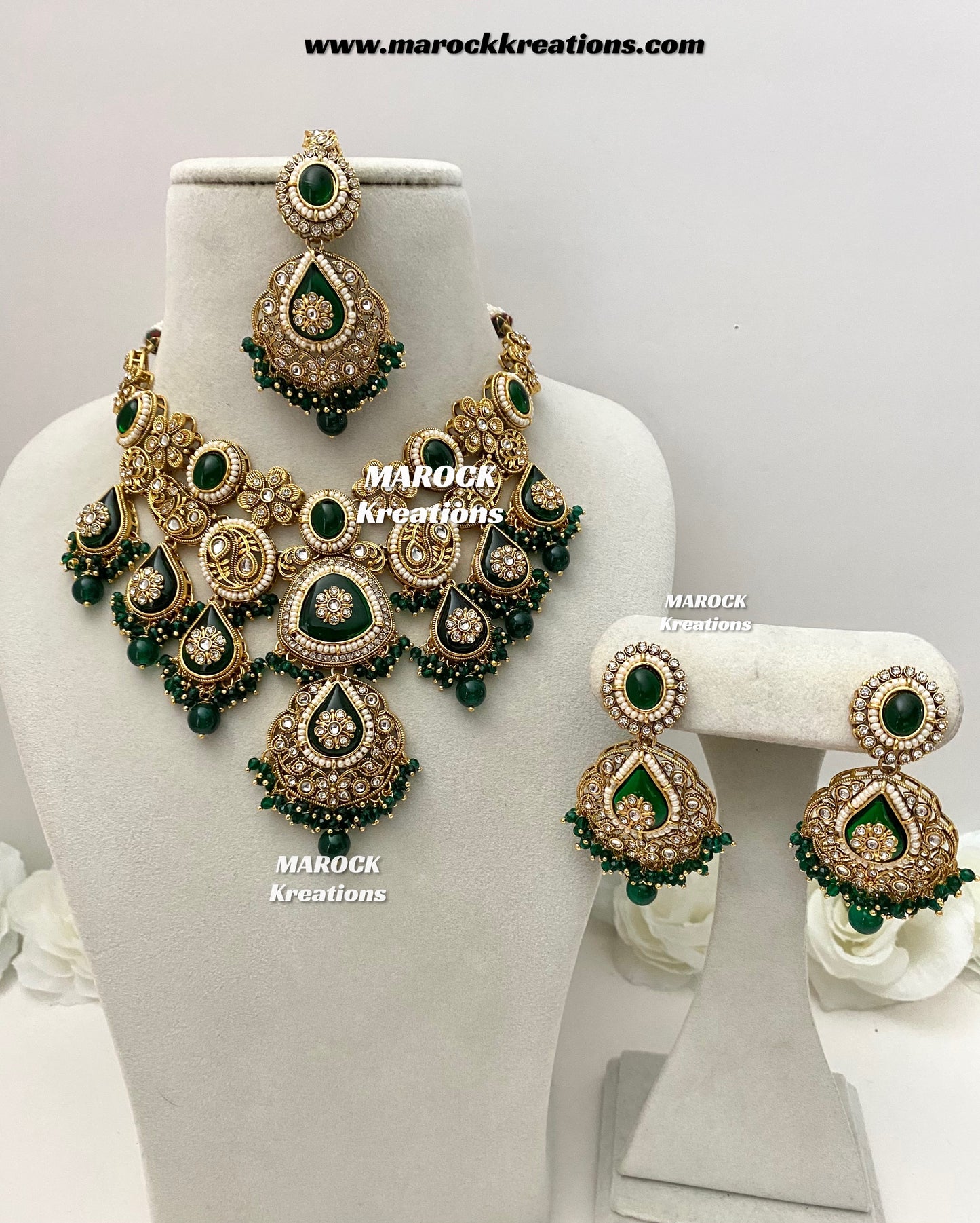 Rufsana Sabyasachi inspired Premium Quality Kundan statement necklace set