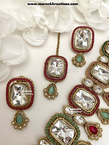 Charlie Premium Quality Kundan Statement Choker set