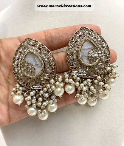 Belle Polki Statement Earrings