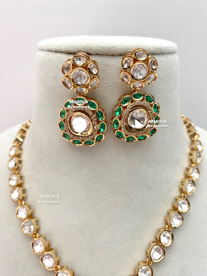 Abida Tyani inspired Premium Quality Kundan Necklace set