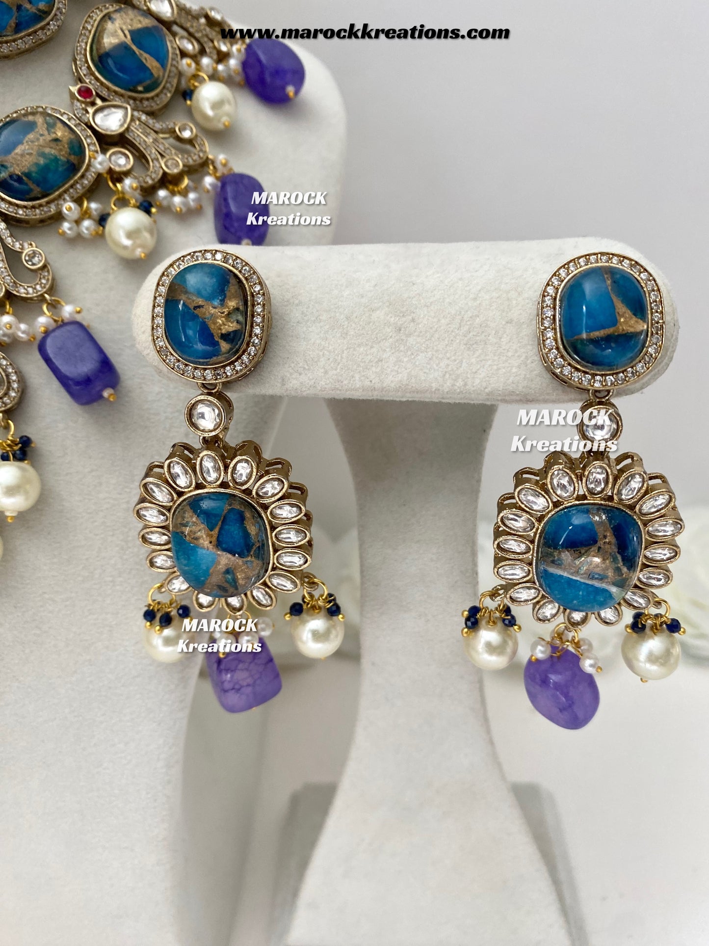 Jane Sabyasachi inspired Premium Quality  Kundan statement necklace set