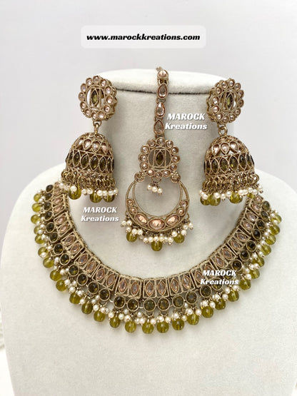 Alisha Antique Polki Choker/Necklace sets