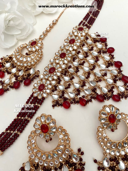 Yasmin premium quality Kundan Statement Choker set