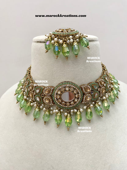 Resmin Premium Quality Mirror Choker set