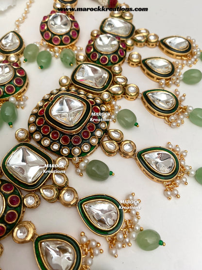 Saliha Premium Quality uncut Kundan choker set