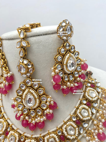 Sania Premium Quality Kundan Necklace set