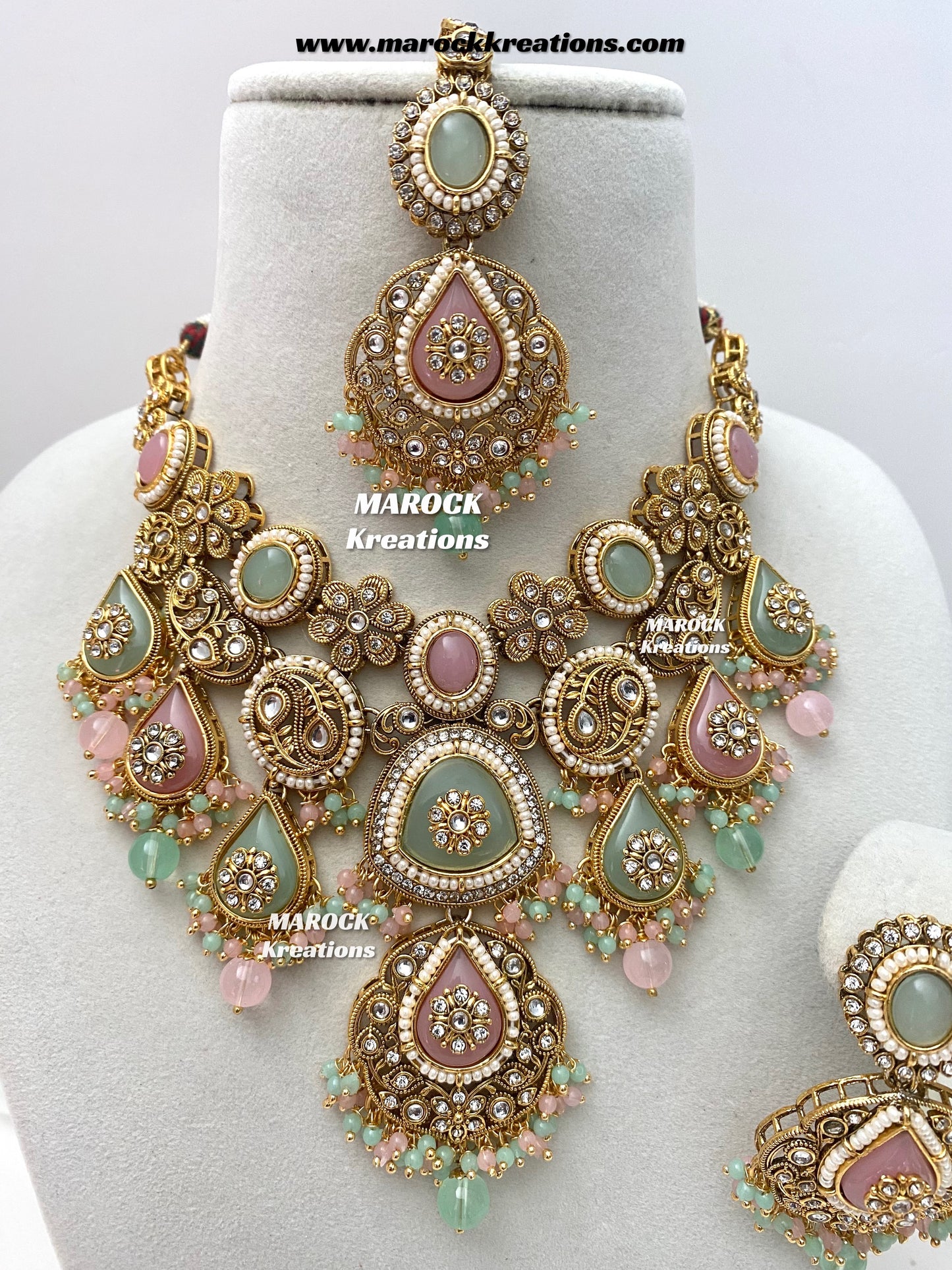 Rufsana Sabyasachi inspired Premium Quality Kundan statement necklace set