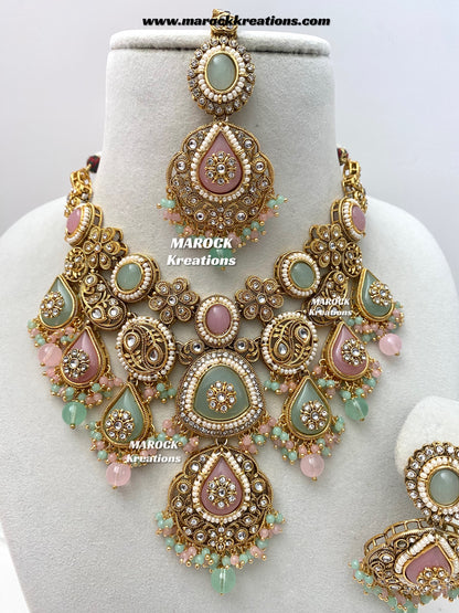 Rufsana Sabyasachi inspired Premium Quality Kundan statement necklace set