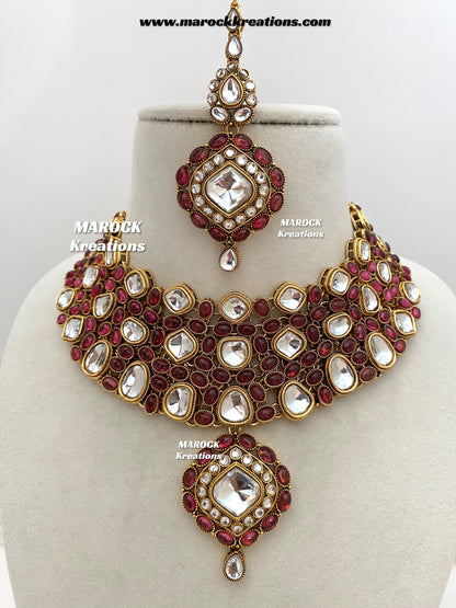 Roksana Sabyasachi inspired Premium Quality Kundan Statement Necklace set