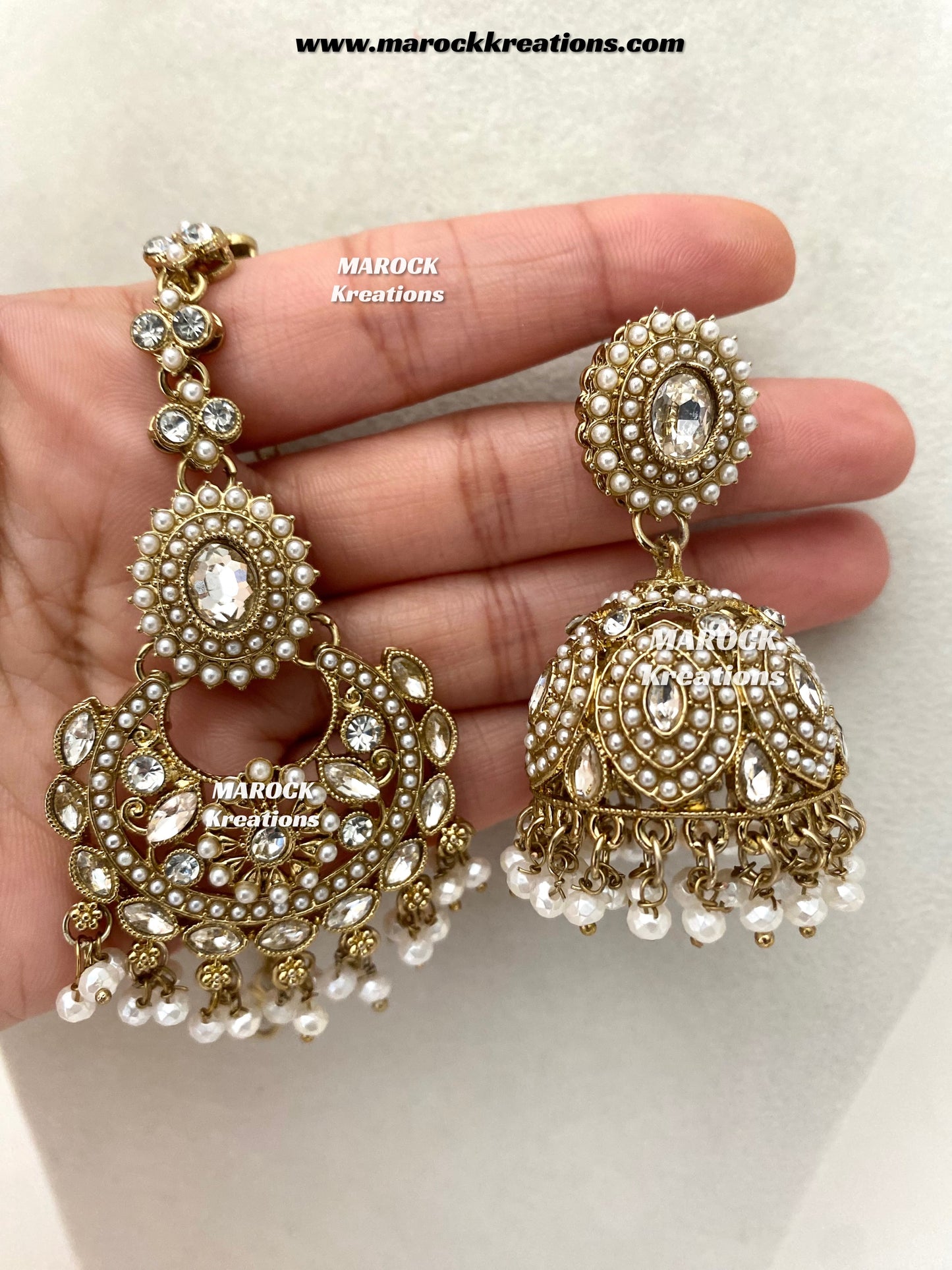 Shaya Antique Gold Polki waterfall Choker set