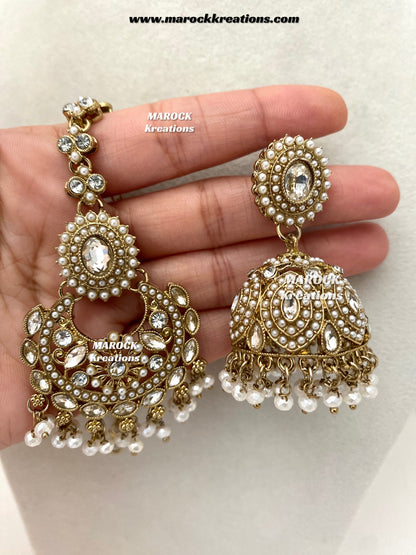 Shaya Antique Gold Polki waterfall Choker set