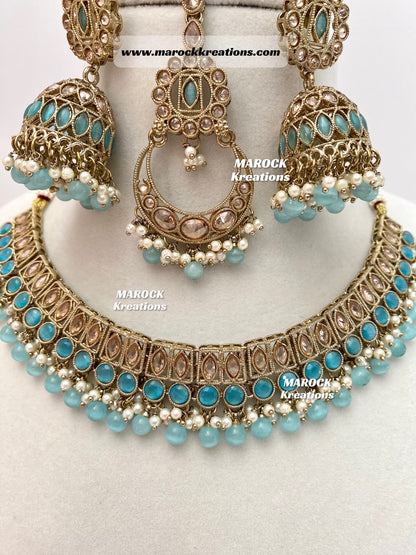 Alisha Antique Polki Choker/Necklace sets