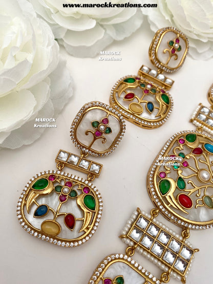 Swati Premium Quality sabyasachi inspired Statement kundan choker set