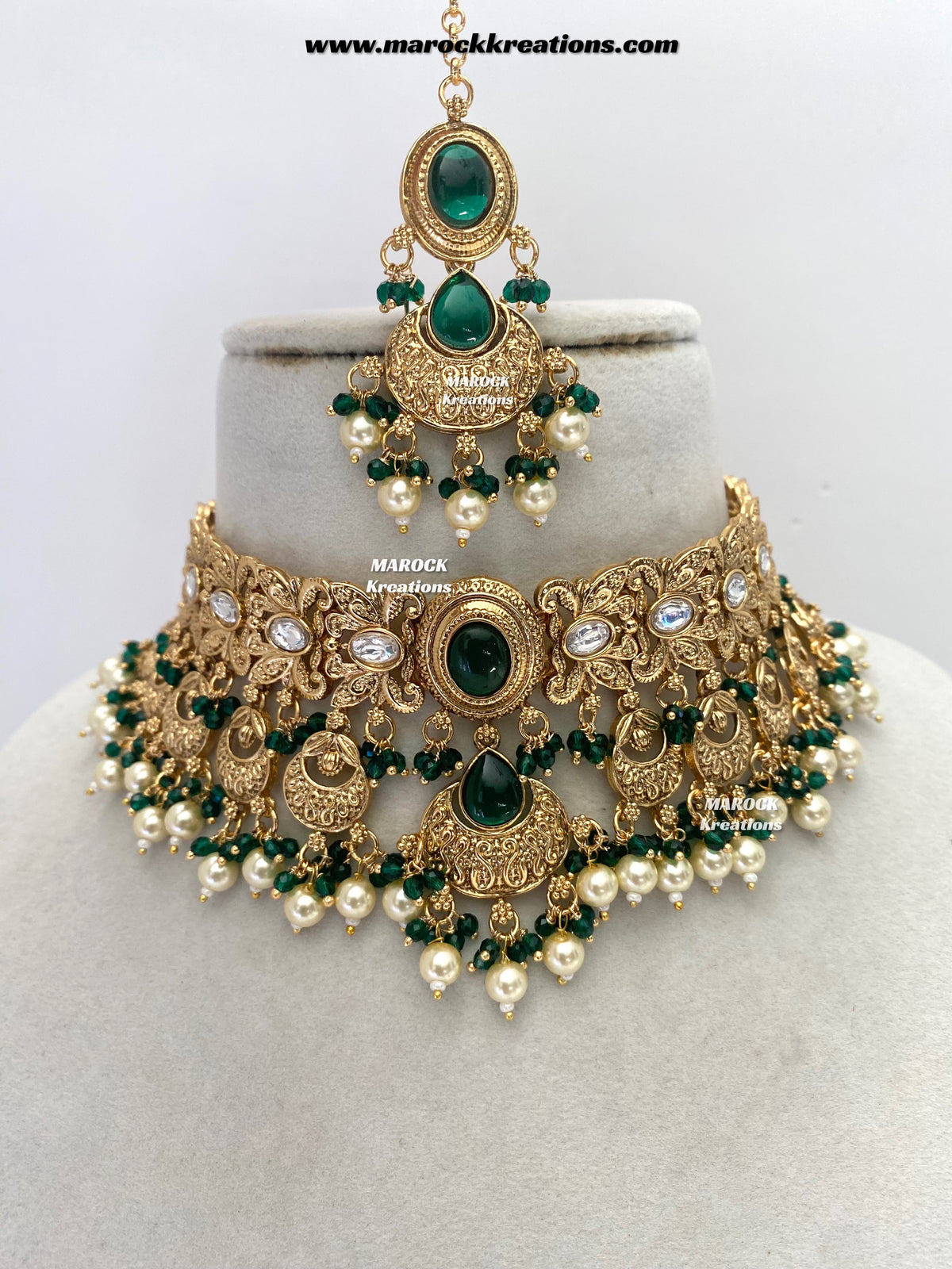 Zalifa Premium Quality Gold Plated choker set