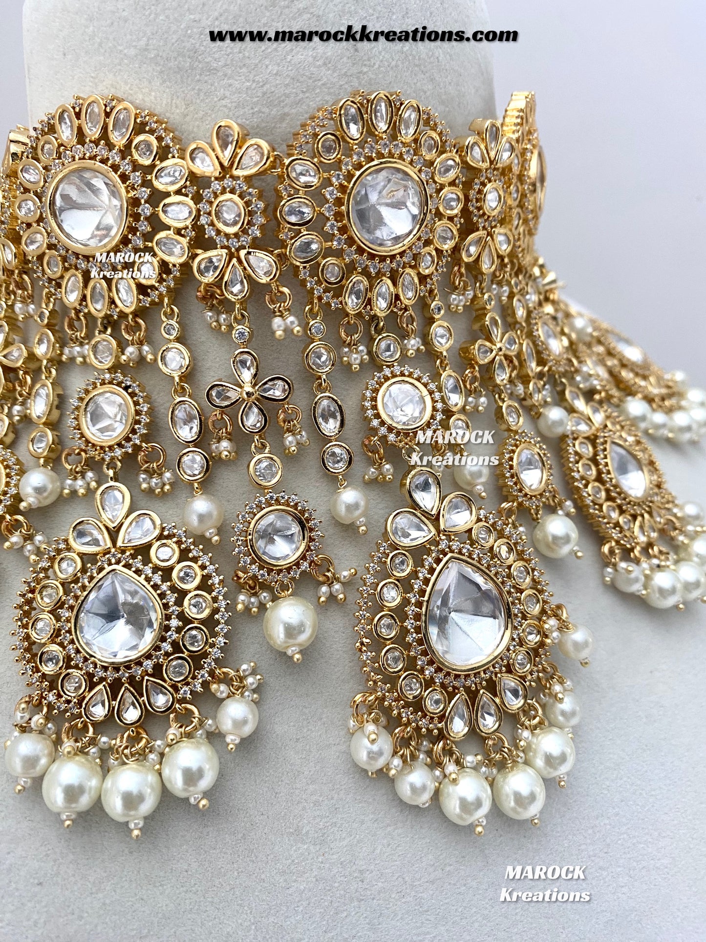 Antara Tyani inspired Premium Quality Gold plated Kundan exclusive Necklace set/Bridal set