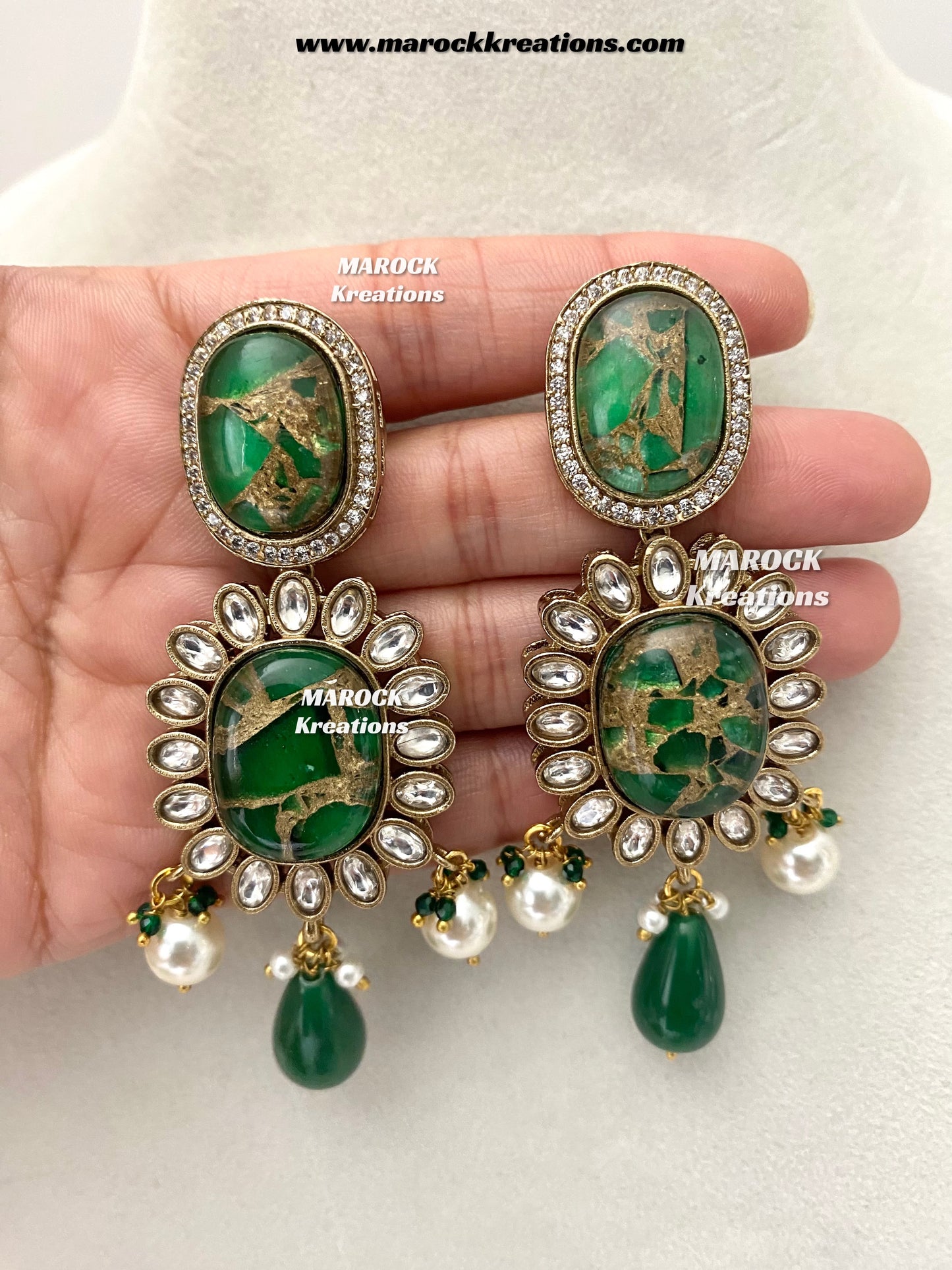 Jane Sabyasachi inspired Premium Quality  Kundan statement necklace set
