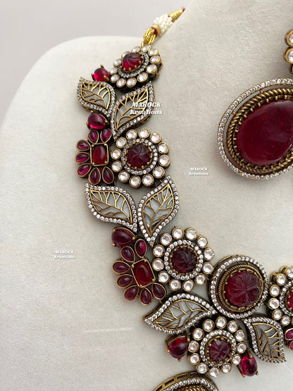 Angela Sabyasachi inspired Premium Quality Moissanite Kundan Necklace set
