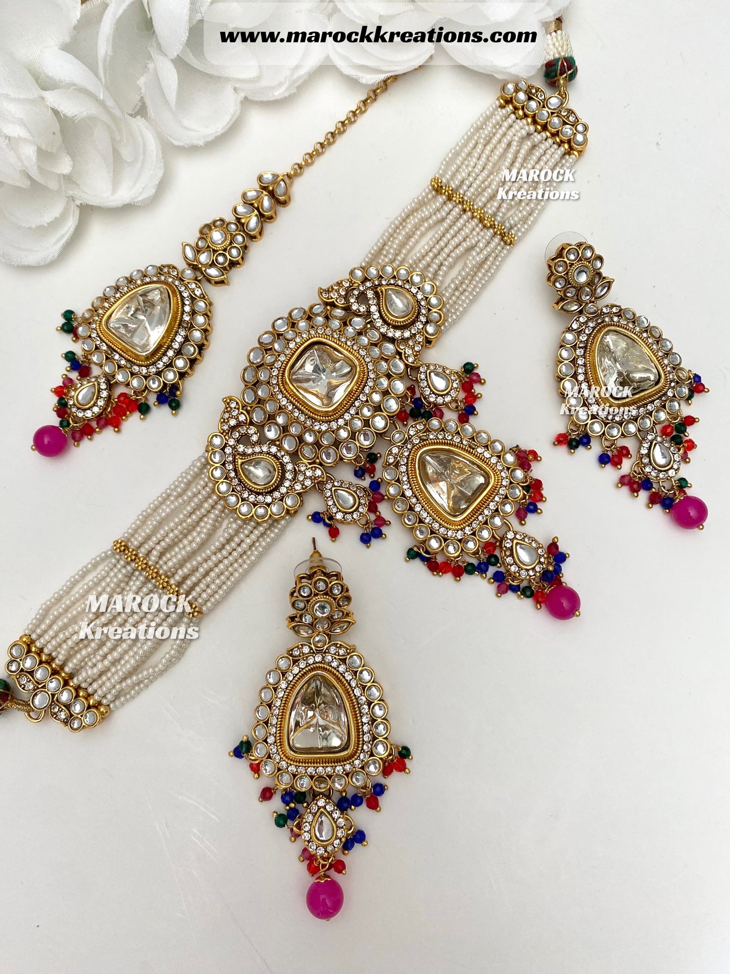 Aarzoo Kundan Statement Choker set