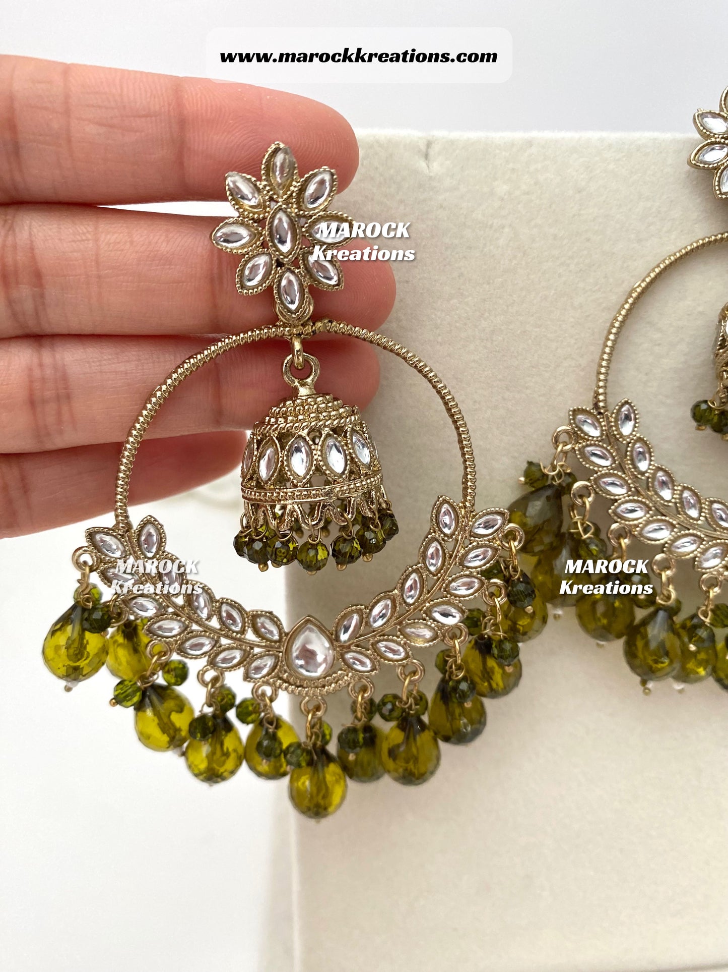 Kundan statement Earrings