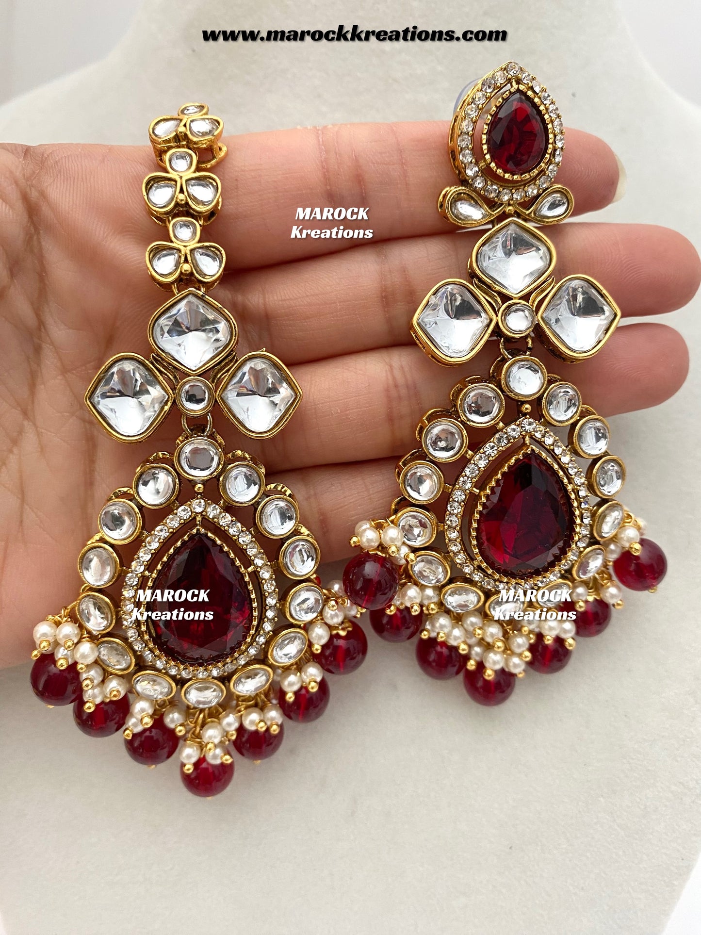 Ruhi Premium Quality Statement Kundan Necklace/Bridal set
