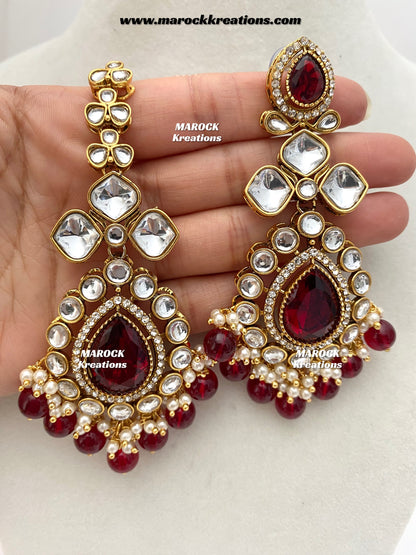 Ruhi Premium Quality Statement Kundan Necklace/Bridal set