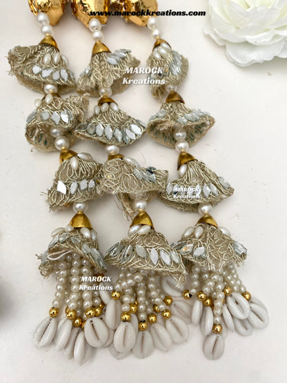 Traditional gotta patti Parandi with lace /Hair dori/Jago braid accessories