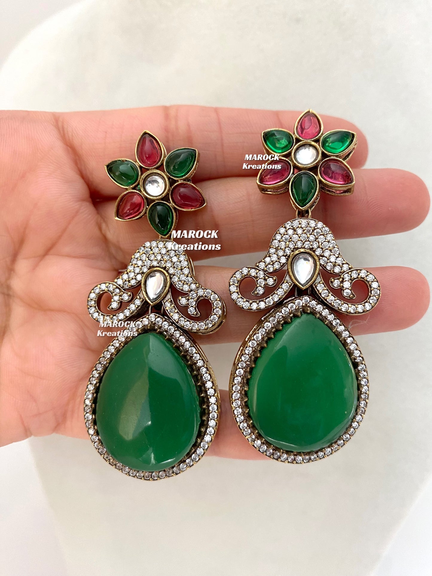 Freya Sabyasachi inspired Premium Quality Moissanite Kundan Necklace set
