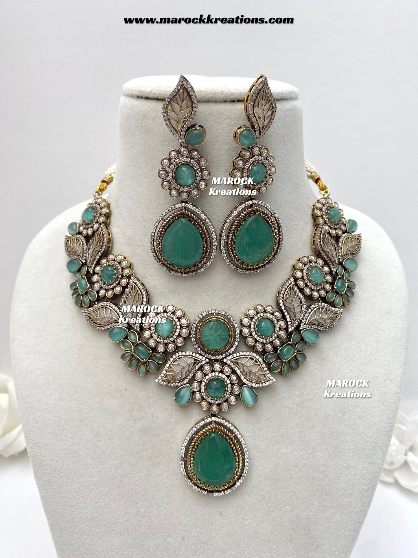 Angela Sabyasachi inspired Premium Quality Moissanite Kundan Necklace set