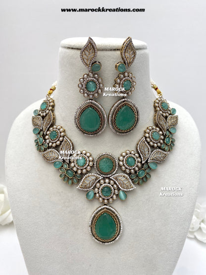 Angela Sabyasachi inspired Premium Quality Moissanite Kundan Necklace set