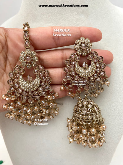 Meesha Premium Quality Pakistani Choker and Necklace combo set