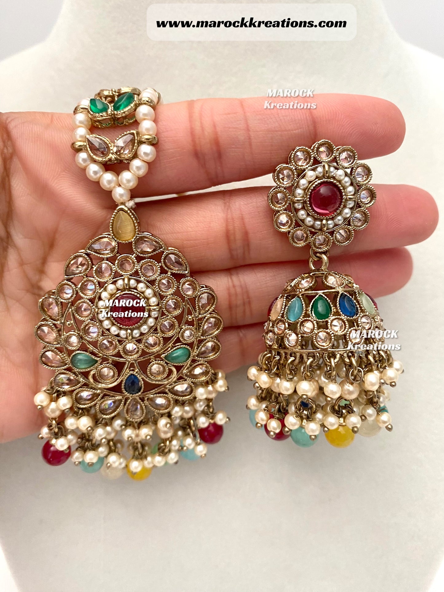 Aalia Antique Polki Necklace set