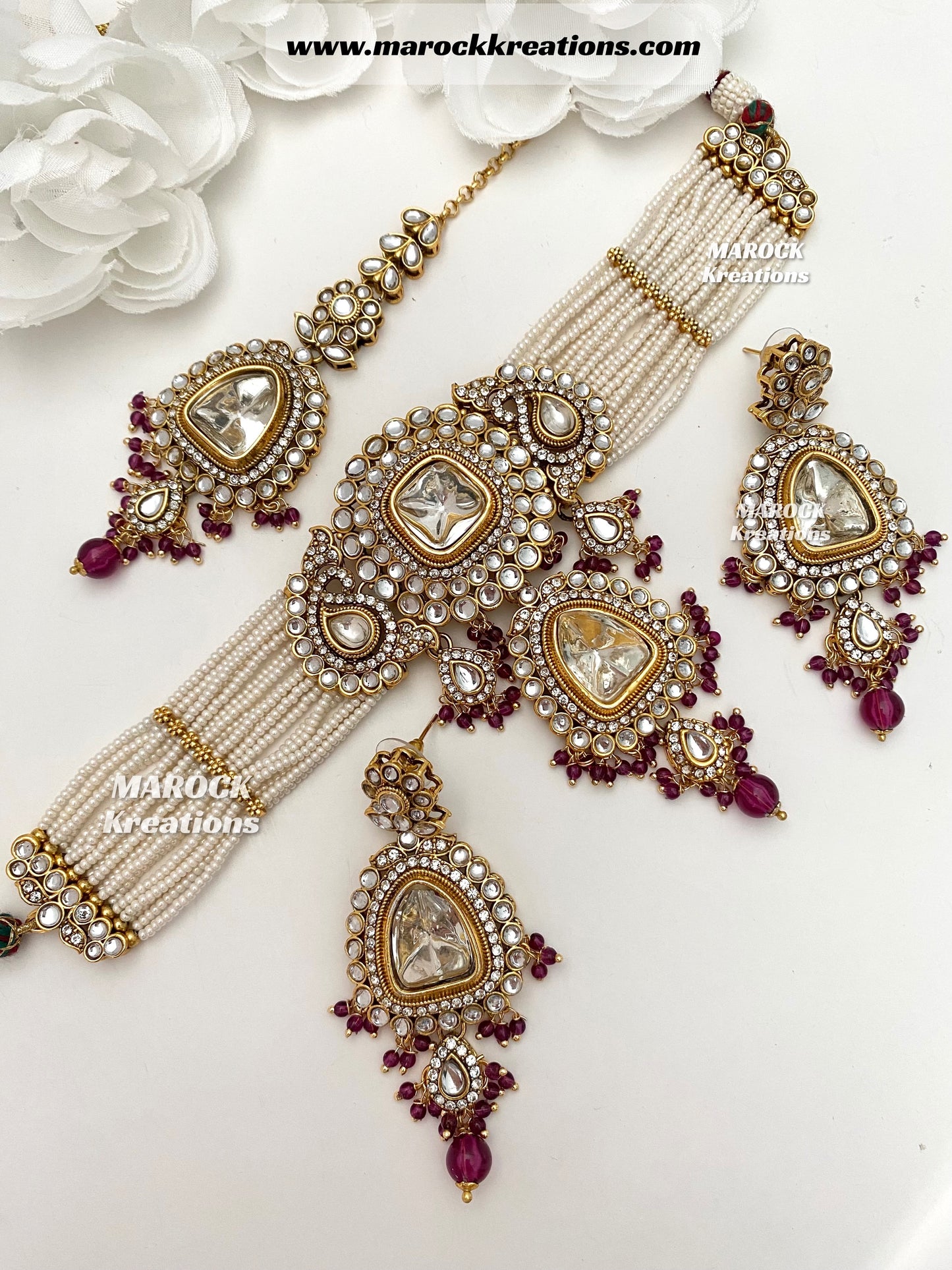 Aarzoo Kundan Statement Choker set