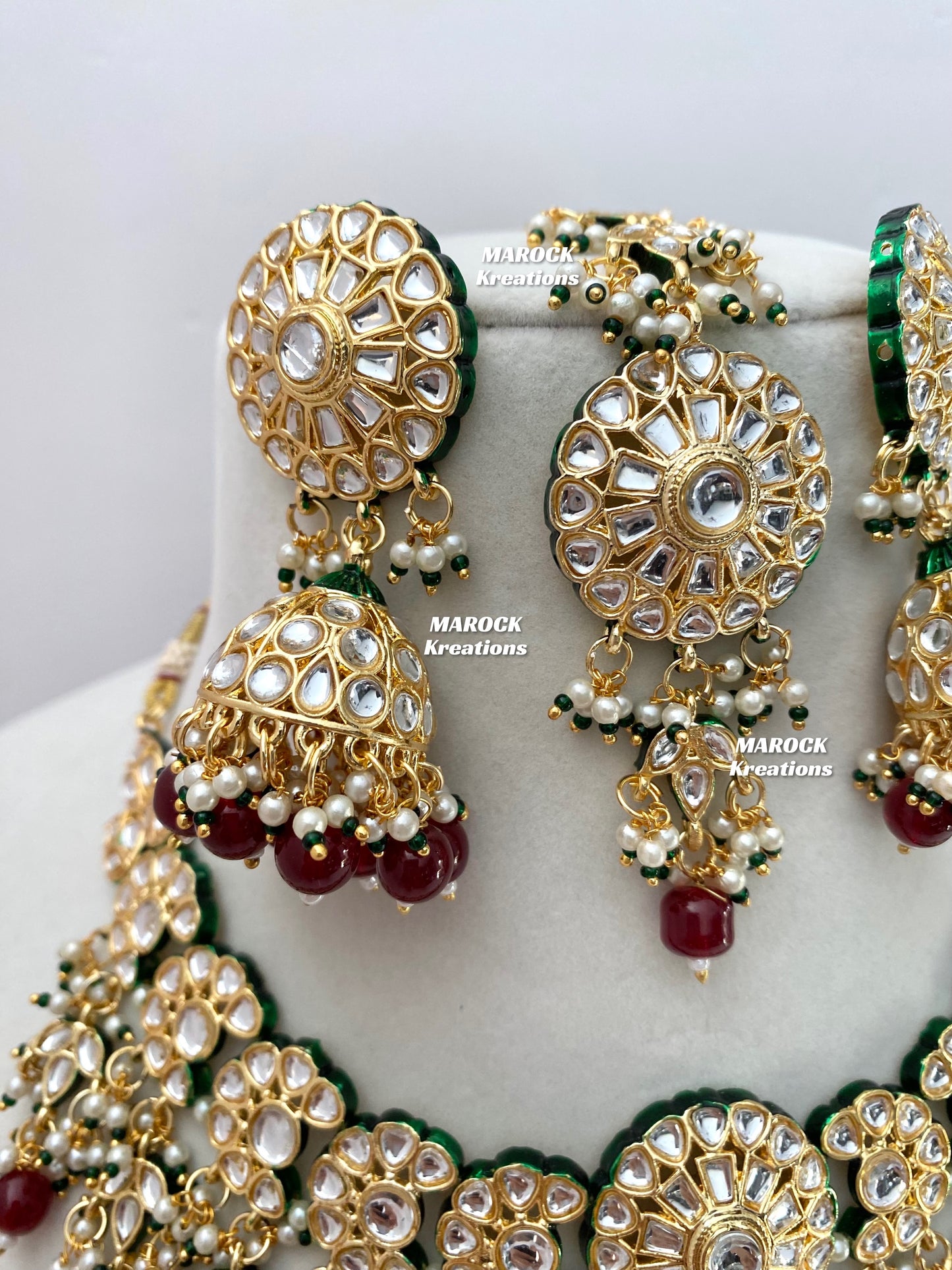 Premium Quality Thappa Kundan Statement Necklace sets