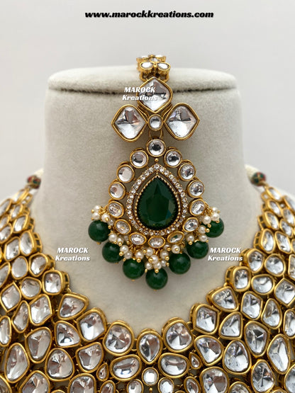 Ruhi Premium Quality Statement Kundan Necklace/Bridal set