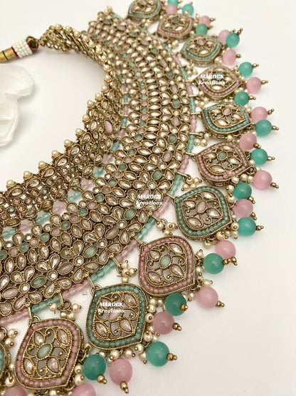 Tashi Premium Quality Polki Statement Bridal set