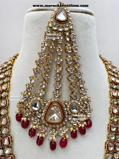Nayema Premium Quality Kundan Statement Bridal set