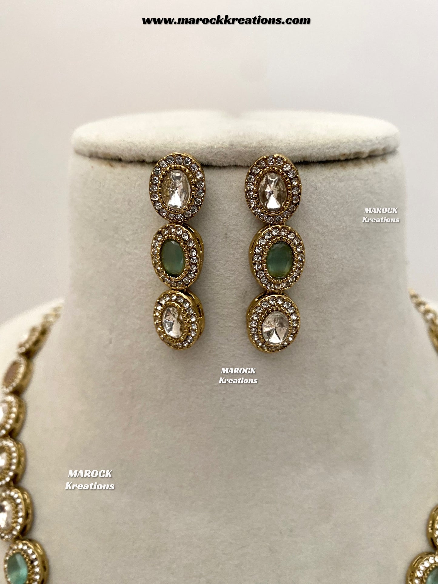 Raveen Premium Quality Kundan Necklace set