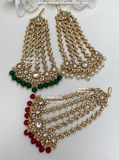 Premium Quality Kundan Jhoomer/Passa