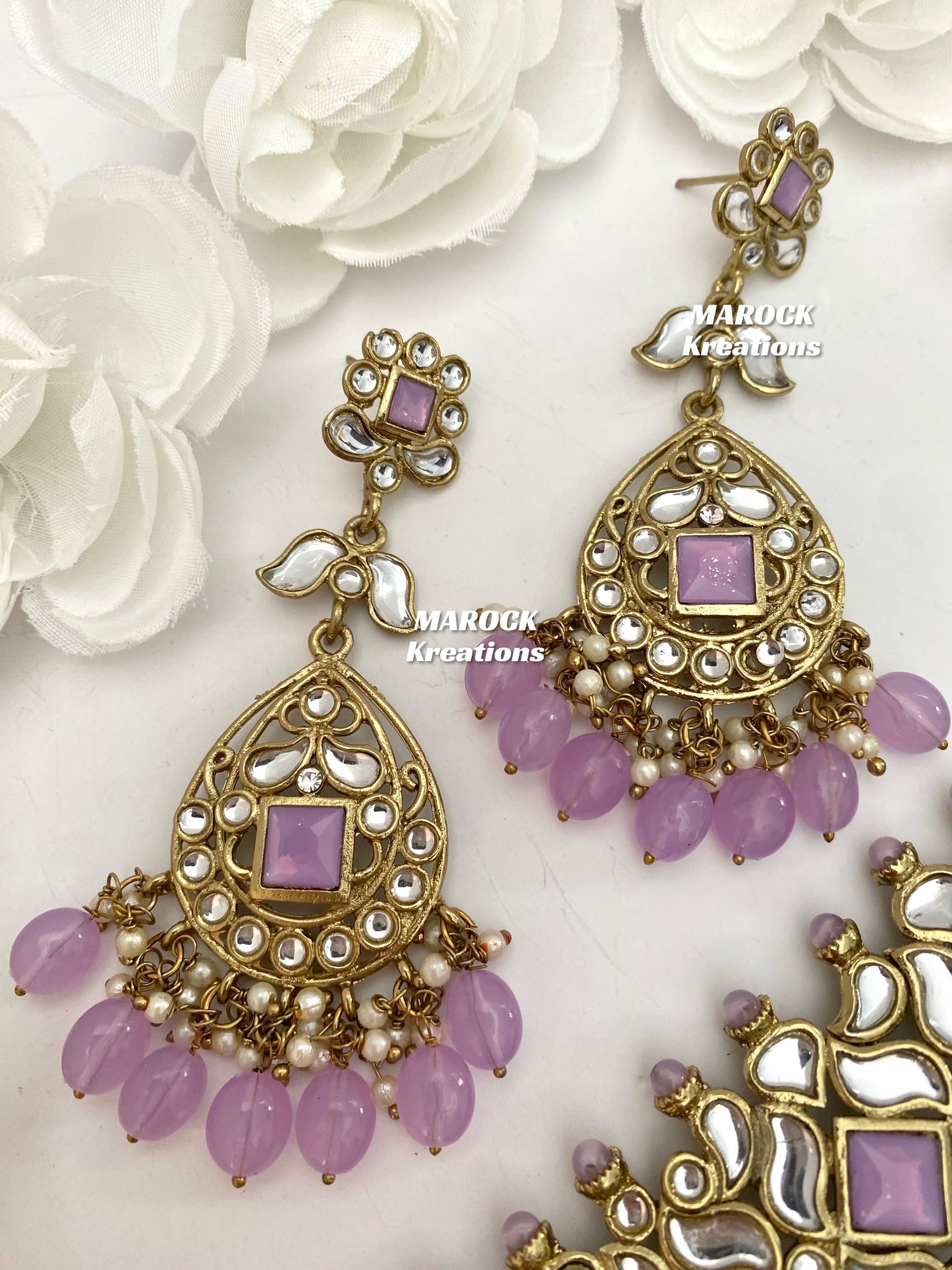 Kundan Choker set with Jhoomer/Passa/Side head piece