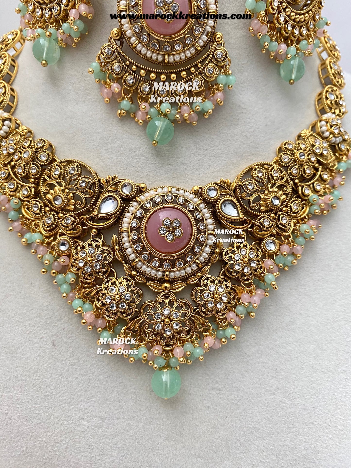 Kavitha Premium Quality Kundan Statement Necklace set