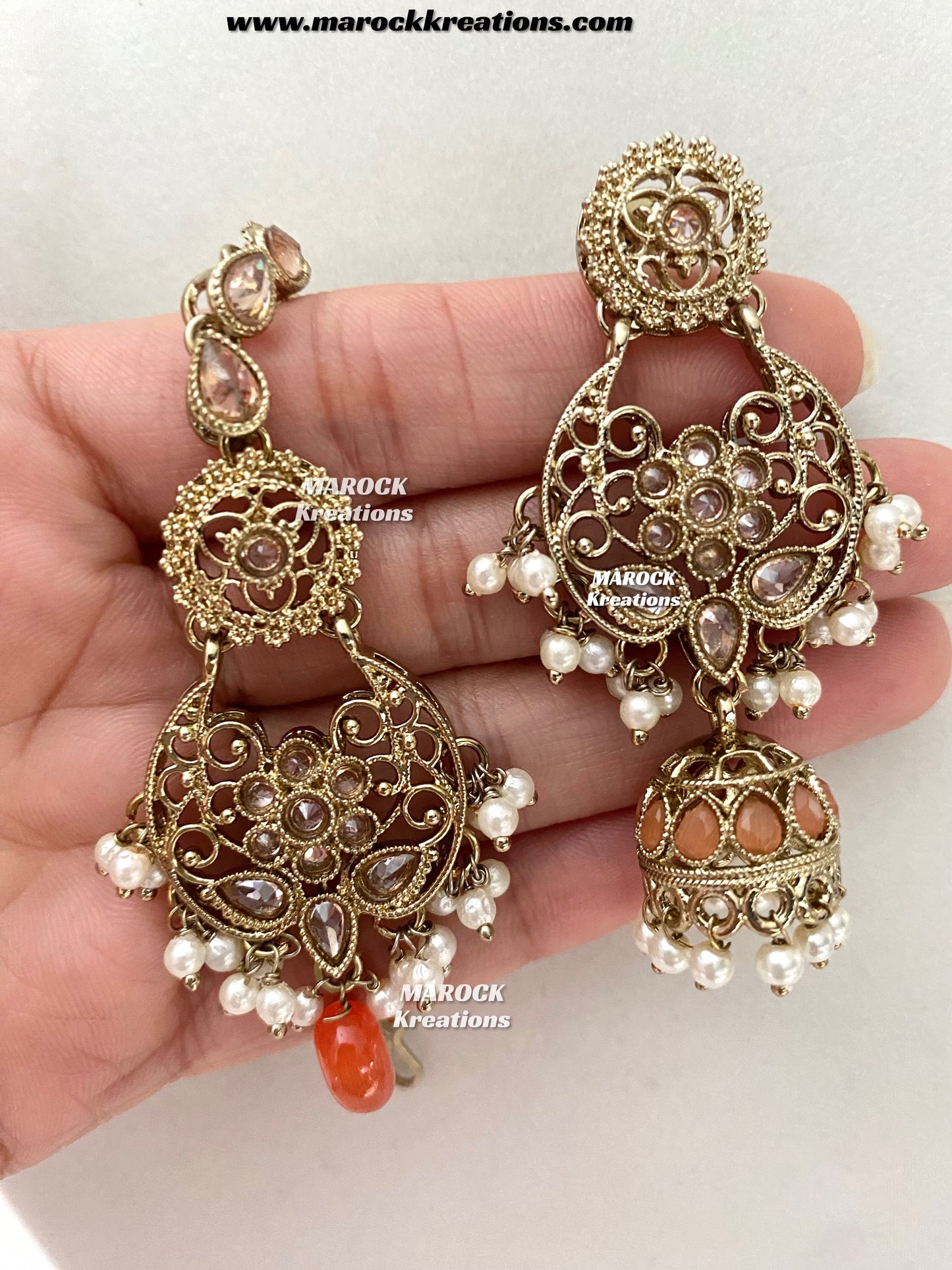 Naila Antique Gold Polki Choker set