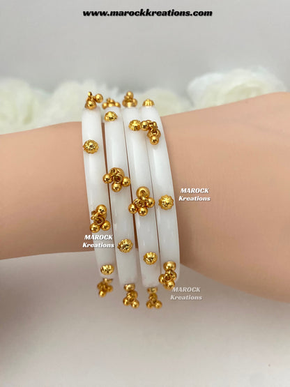 Bridal Ghungroo Choora Bangles/ Fillers (Set of 4)