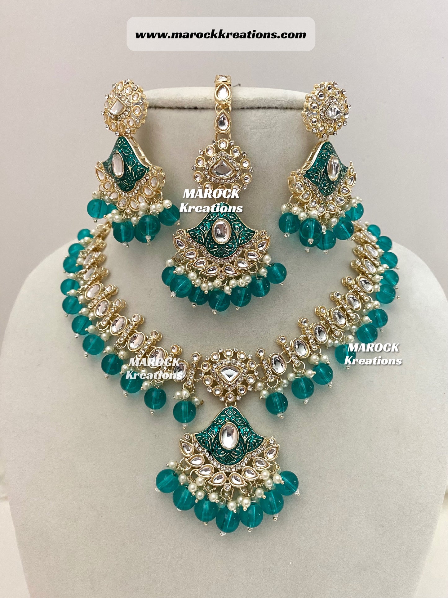 Myra Kundan Meenakari Necklace/Choker set