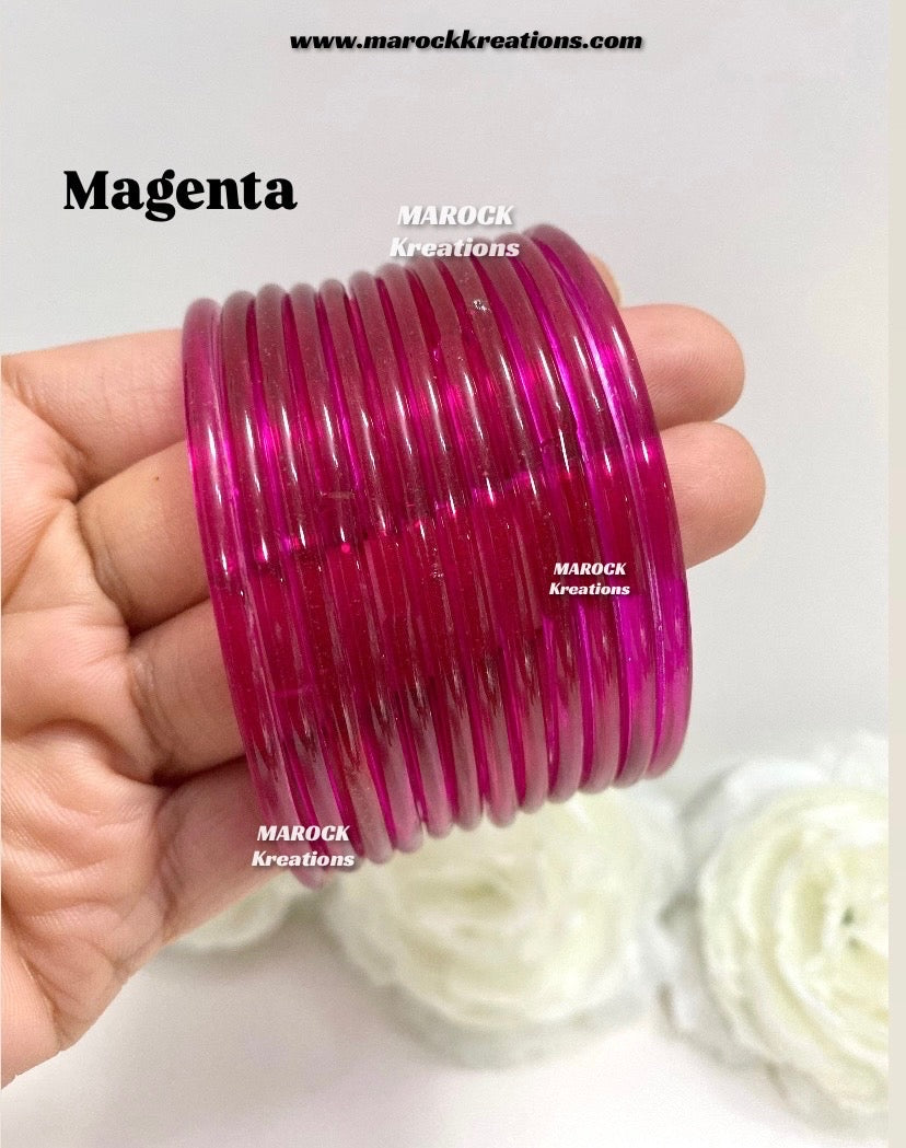 Jelly Glass bangles (Pack of 1 dozen)