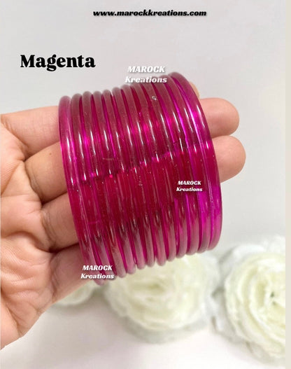 Jelly Glass bangles (Pack of 1 dozen)