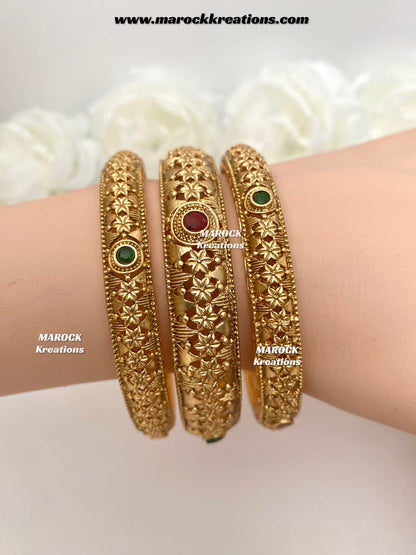 Ragini Premium Quality Gold plated Bangles/Kangan